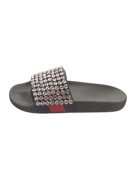 Gucci Sylvie Web Accent Bow Accents Slides 